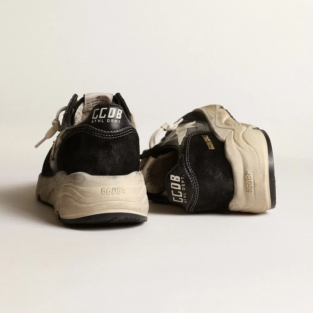 Golden Goose Women's Running Sole in black nappa and suede GGDB sz 37 - Picture 2 of 16